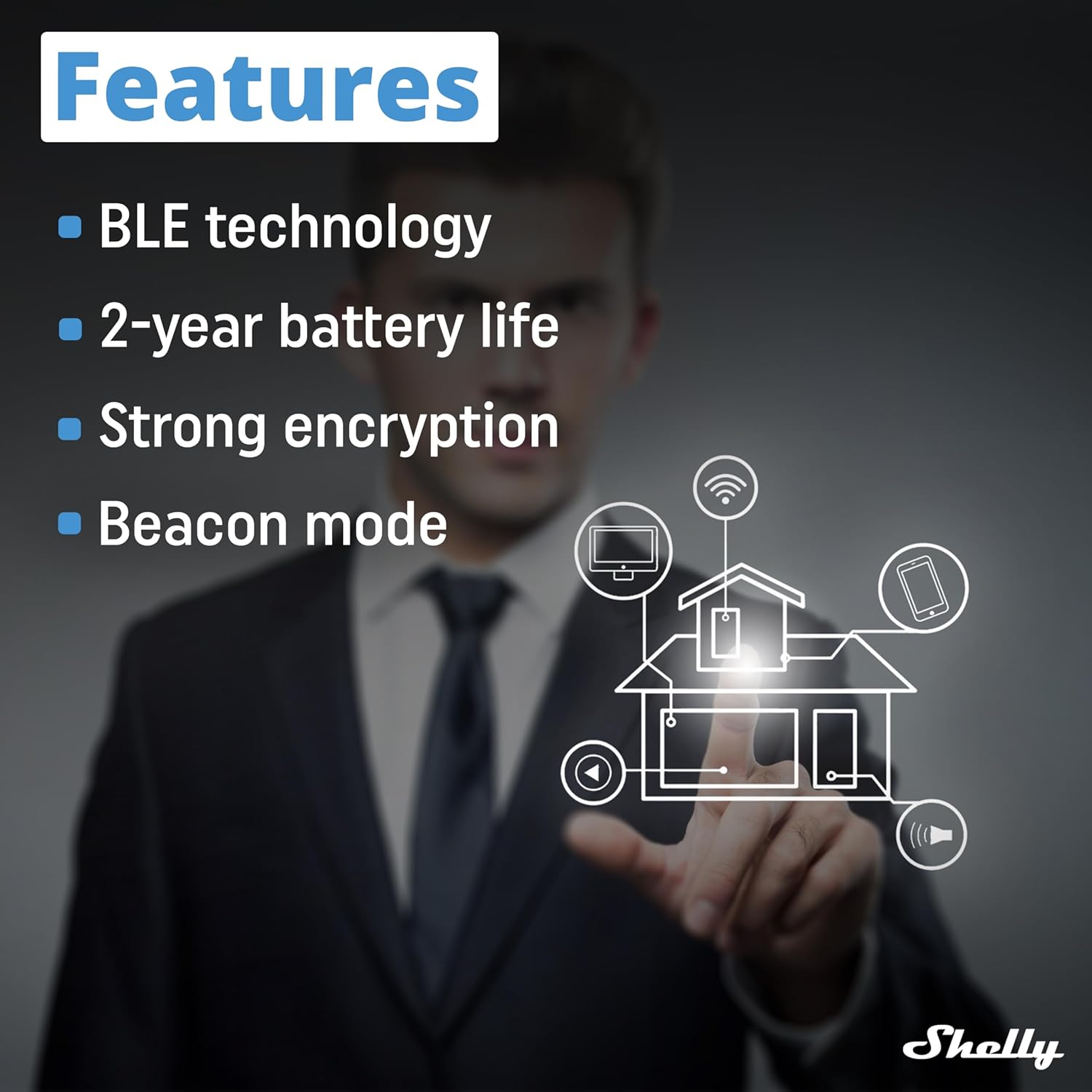 Shelly BLU RC Button 4 Bluetooth Smart Remote Switch