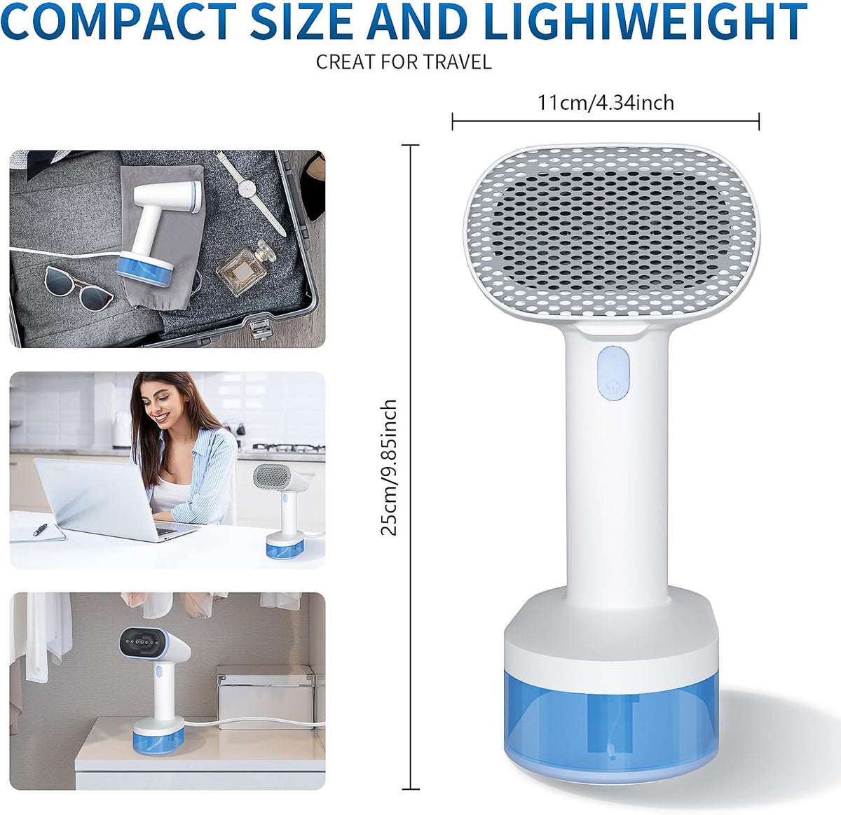 YASHE E10PRO Handheld Clothes Steamer Blue 1600W