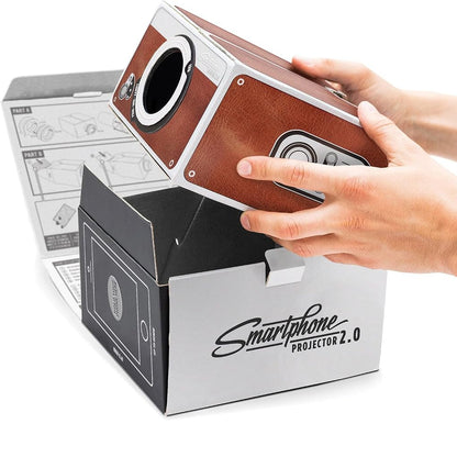 Luckies Smartphone Projector 2.0 Cinema In A Box Preassembled Cardboard Projector