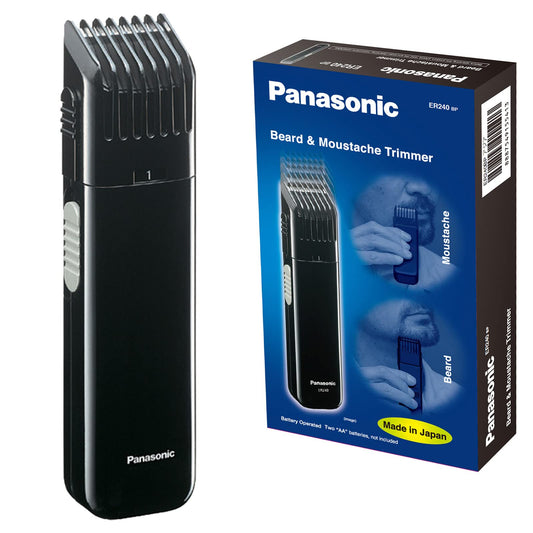 Panasonic ER240BP Cordless Beard & Moustache Trimmer with 5 Precision Settings