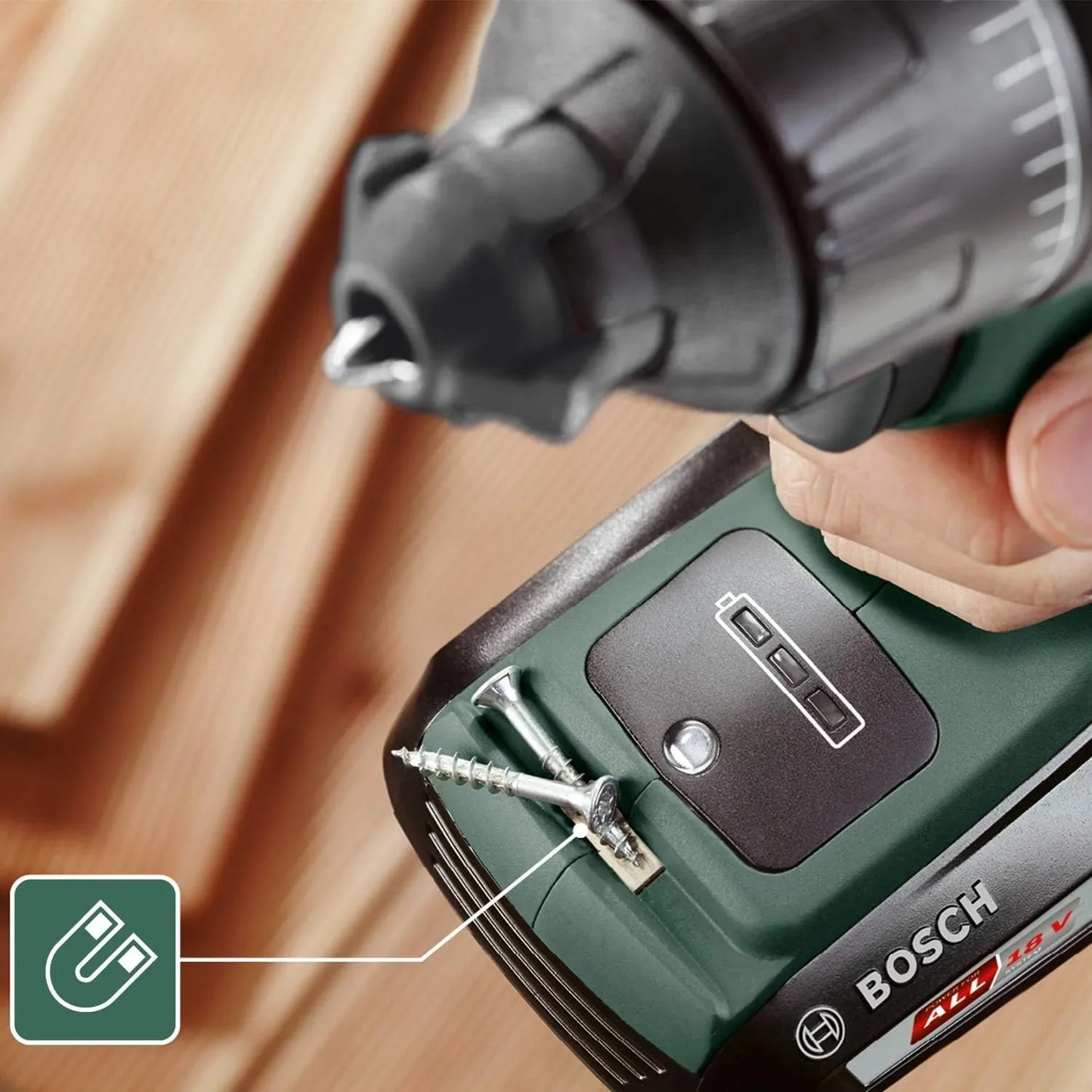 Bosch 18V AdvancedImpact Cordless Drill Driver, Bare Tool including battery and battery charger - Gomix Brands Outlet