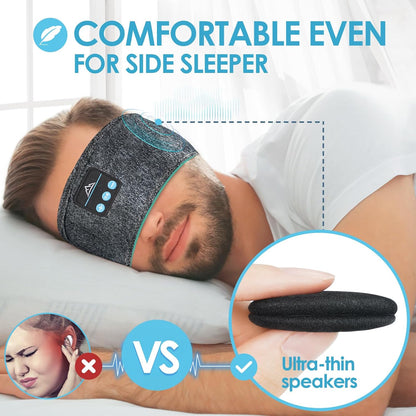Ultra-Soft Bluetooth Sleep Headband with HD Stereo Sound