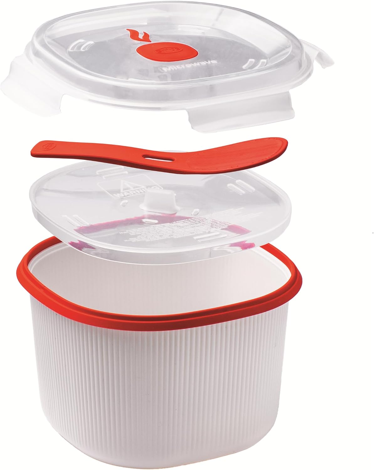 Snips Microwave Rice Cooker 2.7L BPA-Free Tempozero White