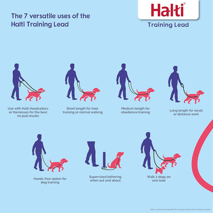 HALTI Multifunctional Dog Training Leash: Lightweight, Neoprene Padded, Puppy Safe