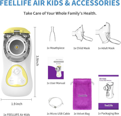 FEELLIFE Air Kids Portable Mesh Nebuliser Machine Silent Handheld Inhaler