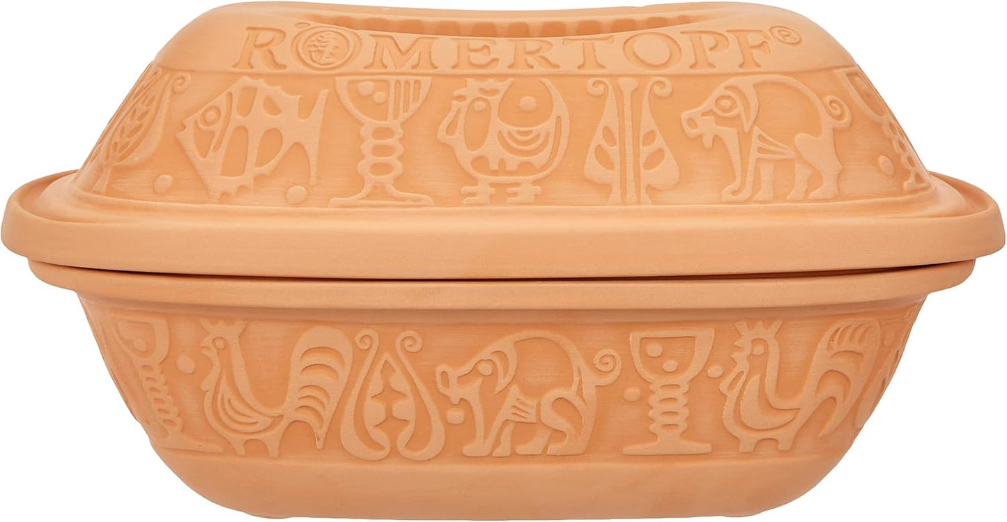 Römertopf Classic Terracotta Clay Pot – 4‑Serving Oven‑Safe Casserole