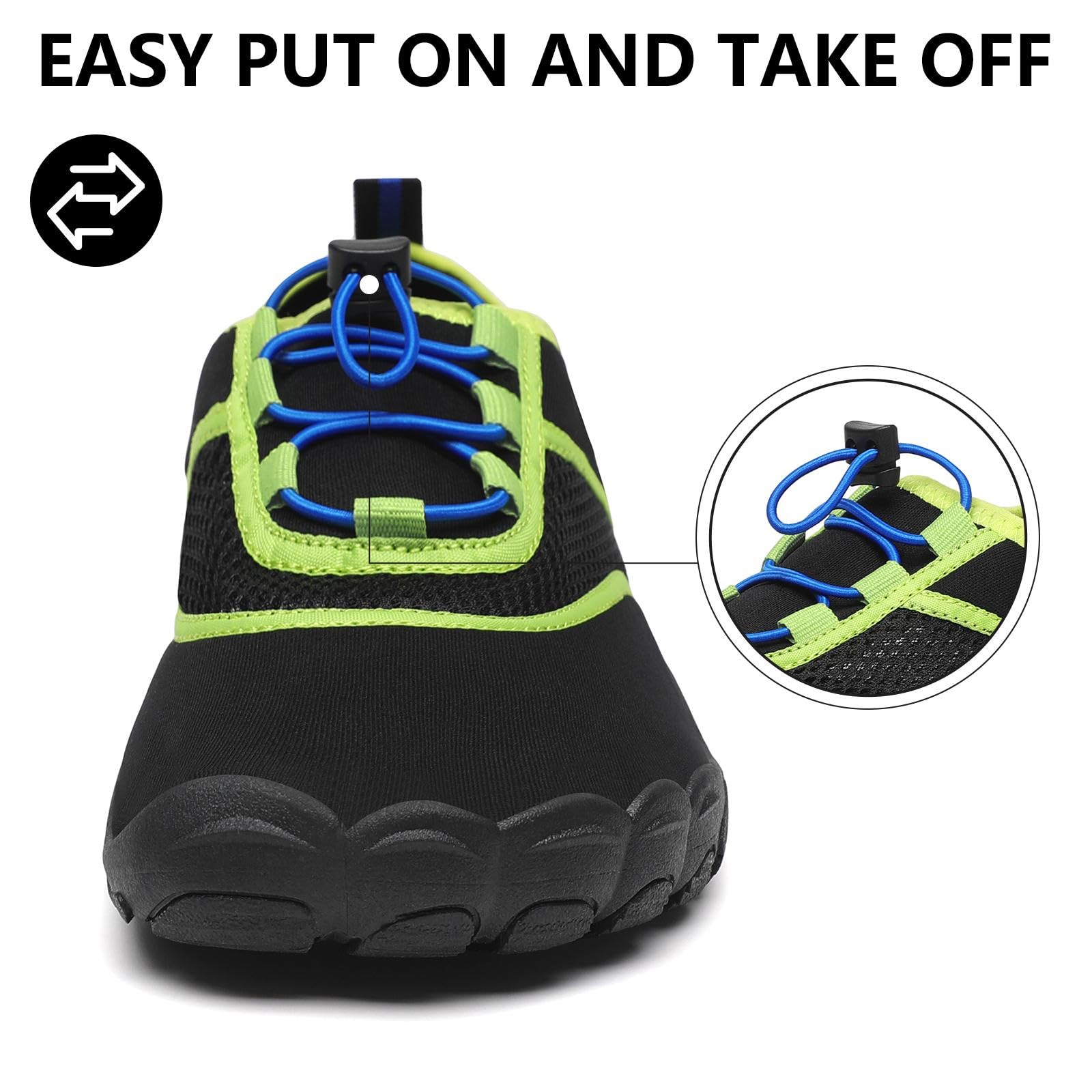 Mishansha Unisex Barefoot Quick-Dry Water Shoes for Beach Swim Surf Yoga