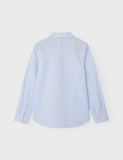 NAME IT Boys' Premium Soft Cotton Casual Button-Down Long Sleeve Shirt