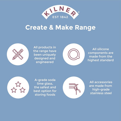 Kilner Traditional Glass Butter Churner Homemade Artisan Butter Maker