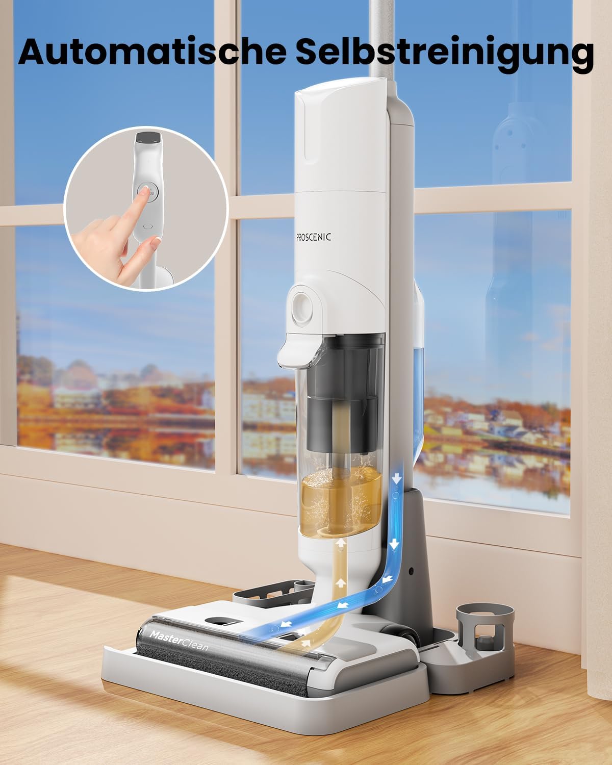 Proscenic F10 Pro Wet Dry Vacuum Cleaner White