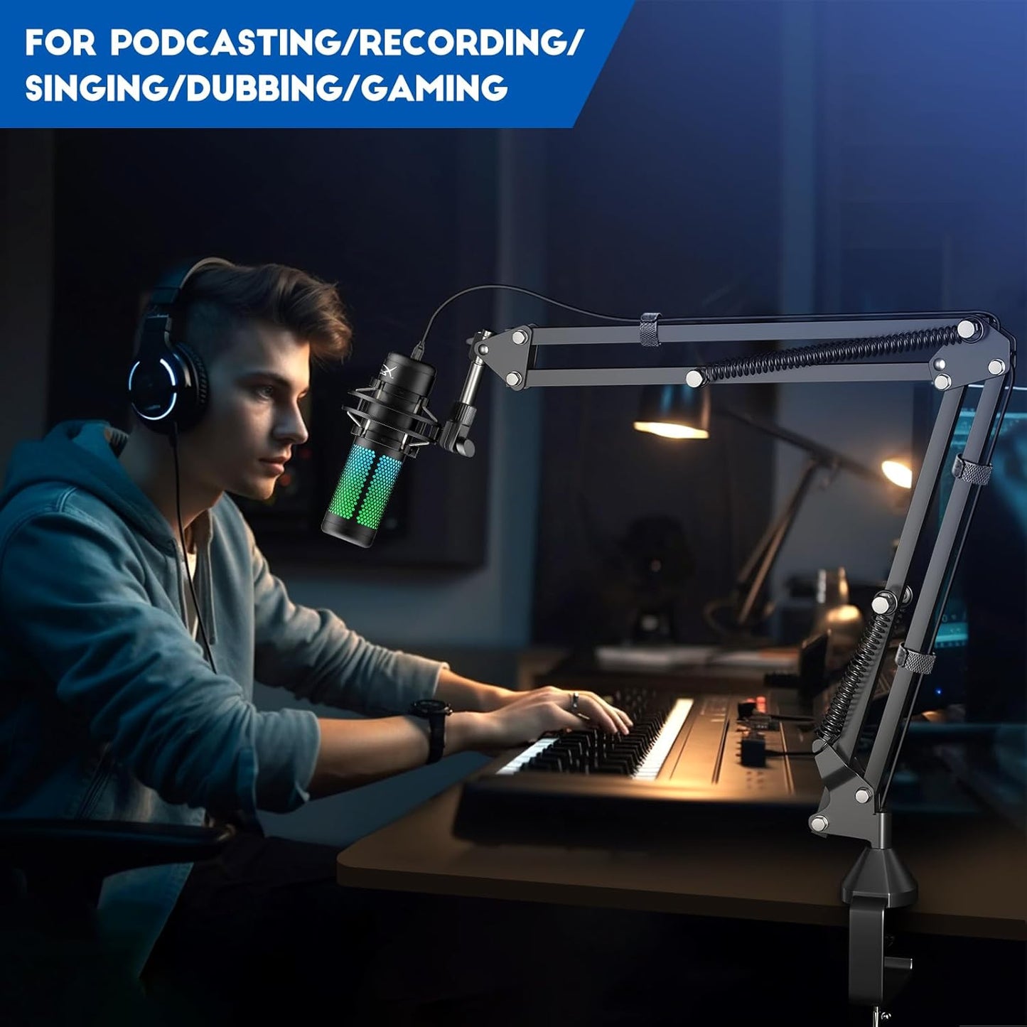 Aokeo AK-35 Adjustable Metal Microphone Boom Arm Stand