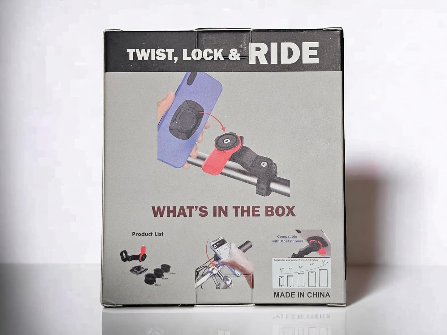 Pro QuickLock 360° Rotating Clip Smartphone Handlebar Mount