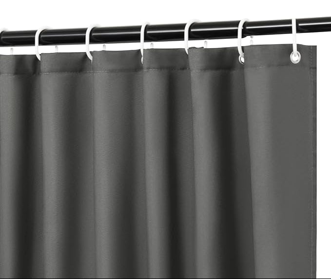 WOLTU Polyester Shower Curtain with Weighted Hem - 180x180 cm