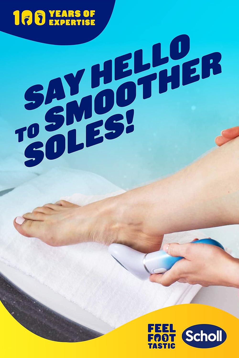 Scholl Velvet Smooth Electric Foot File with Cracked Heel Roller