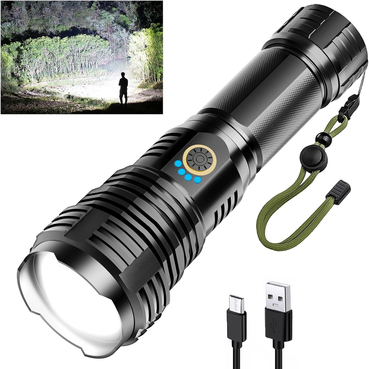 Glarylight LED Rechargeable Torch 