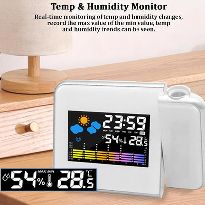 Gavscient 65233473 Weather Station Projection Alarm Clock
