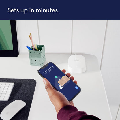 eero 6+ Mesh WiFi System – 3‑Pack Gigabit Speed, 4,500 sq ft Coverage