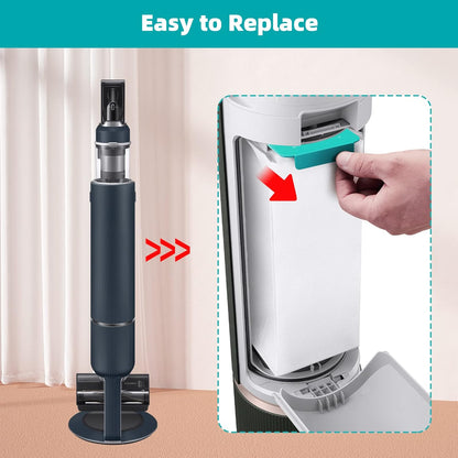 12-Pack VCA-ADB953 Dust Bags for Samsung Bespoke Jet Vacuum