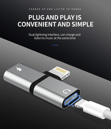 Zoyuzan Lightning to Audio 4‑in‑1 Adapter for iPhone, iPad & iPod