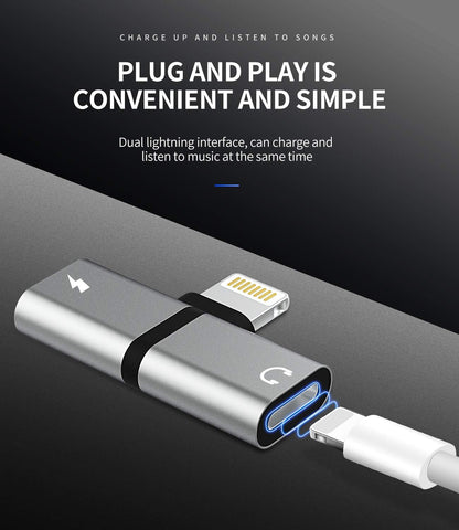 Zoyuzan Lightning to Audio 4‑in‑1 Adapter for iPhone, iPad & iPod