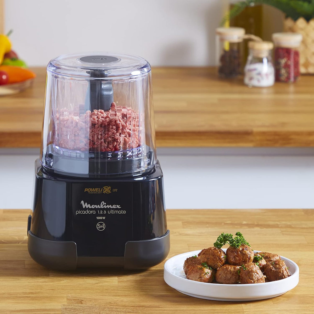 Moulinex DP810810 Electric Grinder 1000W Titanium‑Coated Blade