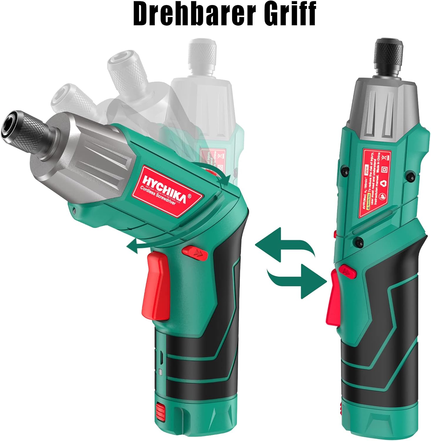 HYCHIKA 6Nm Cordless Screwdriver with 36 Accessories and LED Light