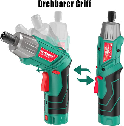 HYCHIKA 6Nm Cordless Screwdriver with 36 Accessories and LED Light