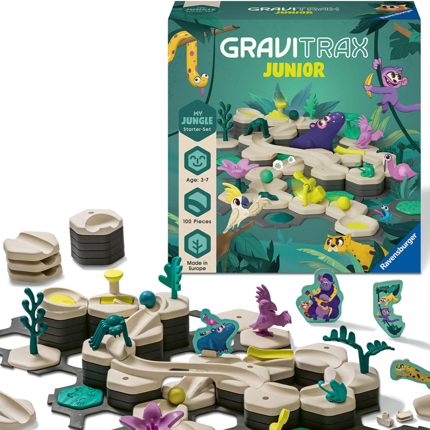 Ravensburger GraviTrax Junior Jungle Eco Marble Run Set