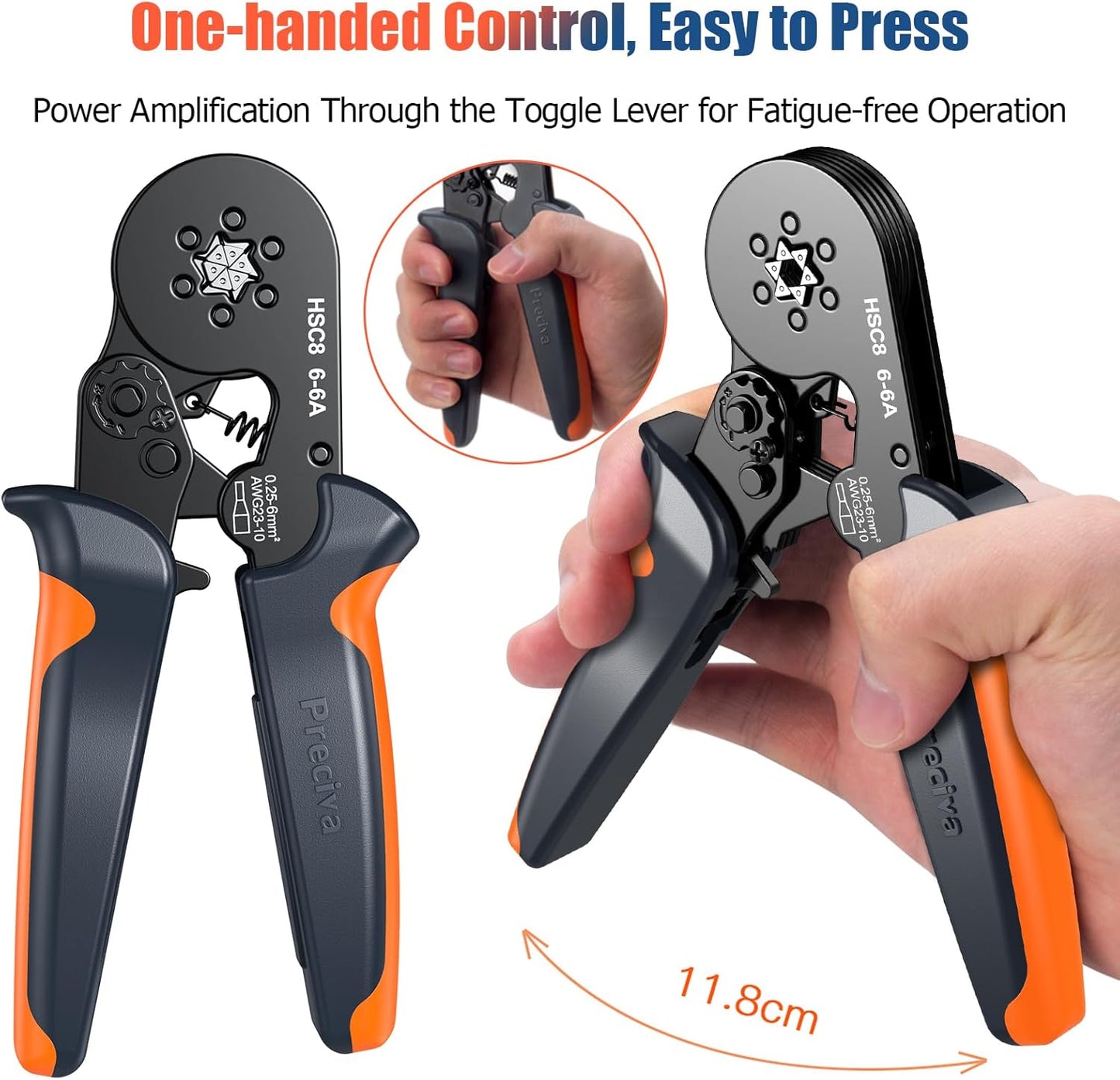 Preciva ‎Crimper Kit with 1900PCS Connectors