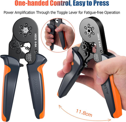 Preciva ‎Crimper Kit with 1900PCS Connectors