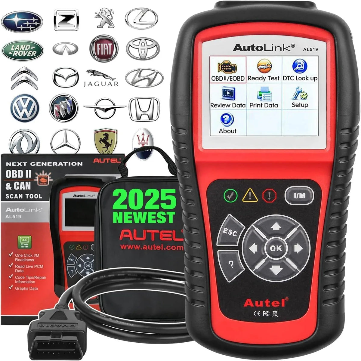Autel AL519 OBD2 Scanner – Professional Car Diagnostic Code Reader - Gomix Brands Outlet