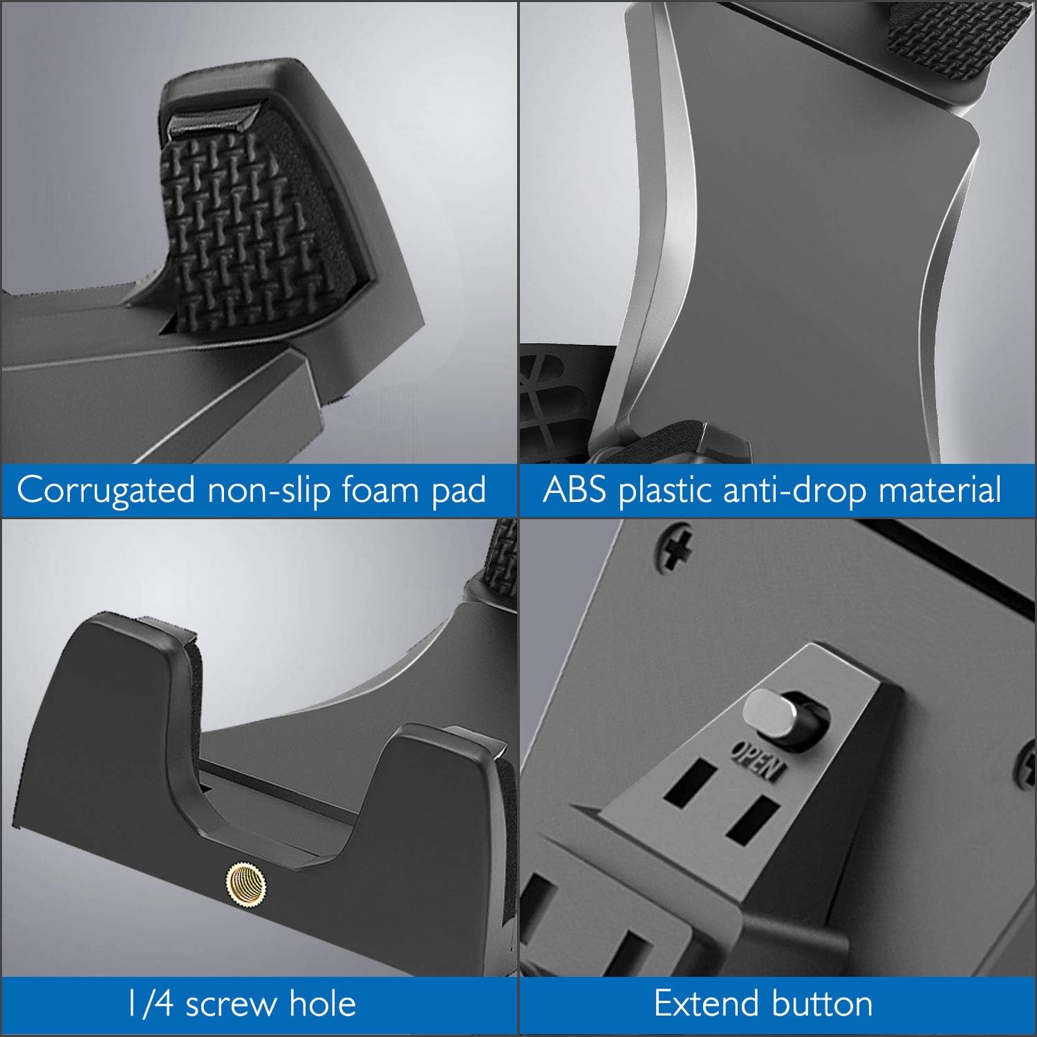 Cenawin Universal Tablet Tripod Adapter for 4.7‑12.9‑Inch Devices