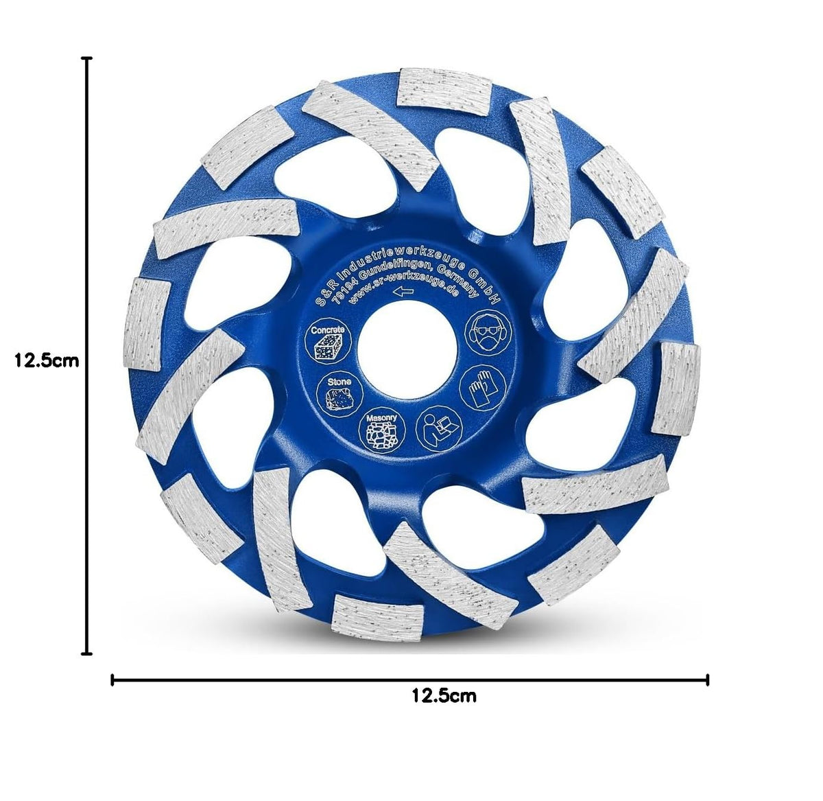 S&R 252.980.125 Diamond Cup Grinding Wheel 125mm