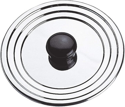 Sitram Silver Stainless Steel Compact Cookware Lid – Durable Dishwasher Safe