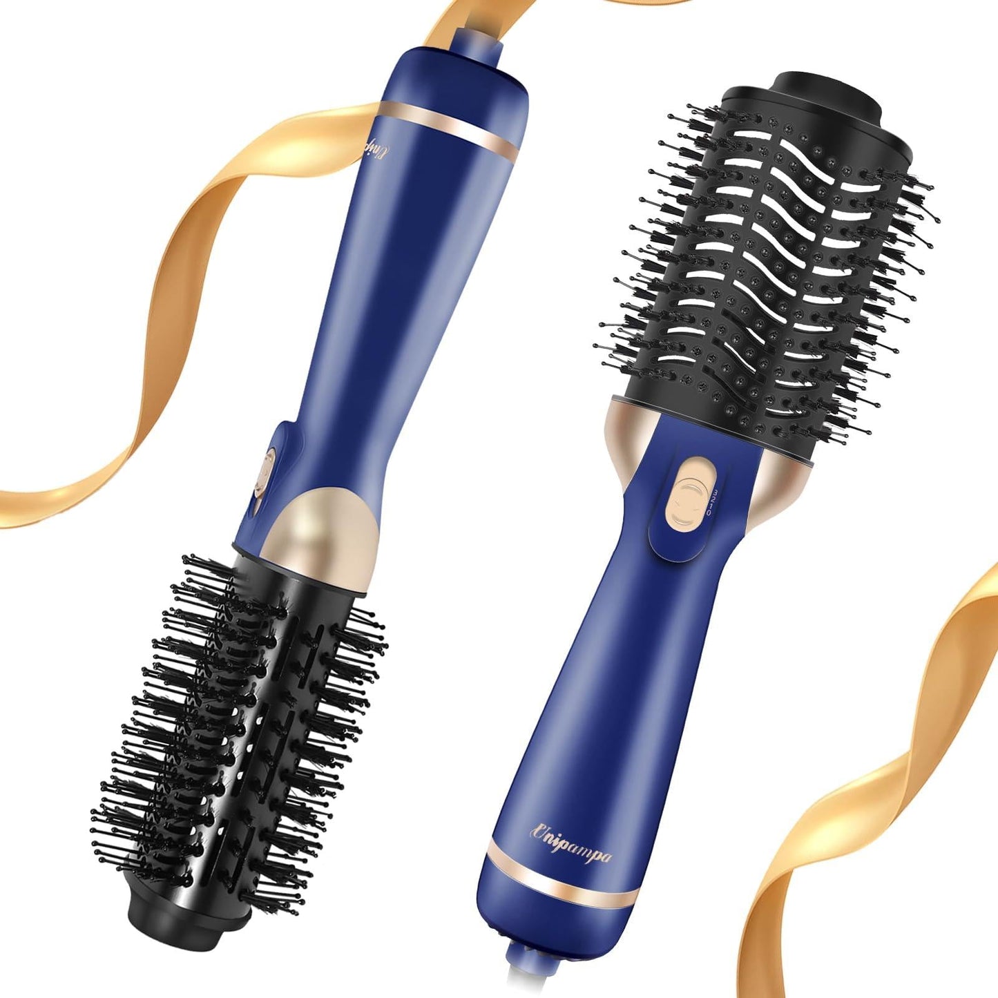Unipampa One-Step Hot Air Brush 4-in-1 Hair Dryer & Volumizer 1200W Blue