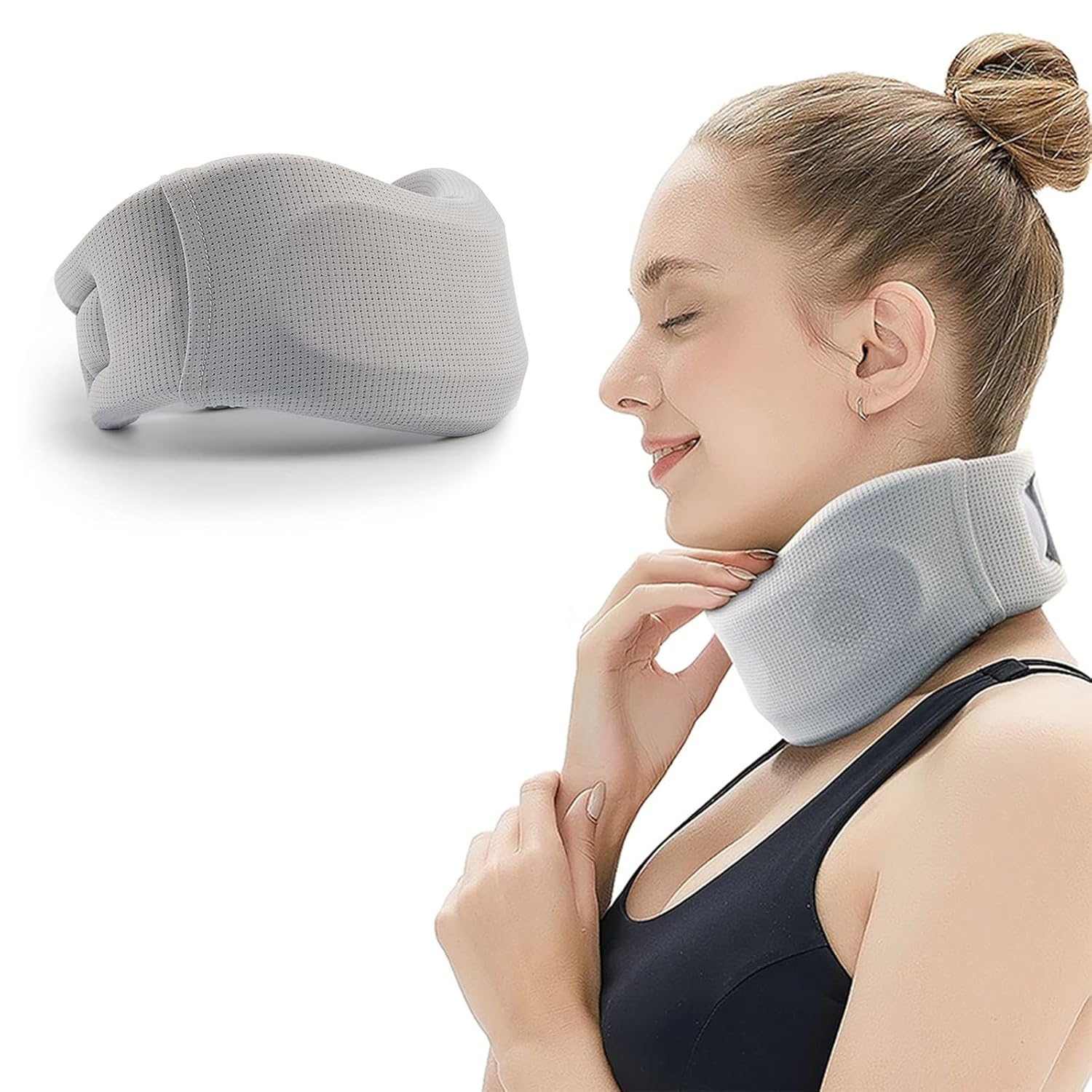 Premium Cervical Collar Neck Brace for Sleeping, Soft Foam Neck Support
