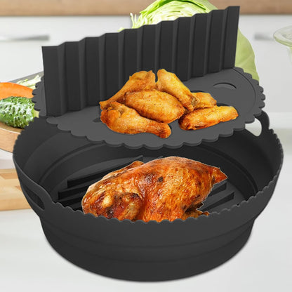 Silicone Air Fryer Liner Reusable Non‑Stick Heat‑Resistant