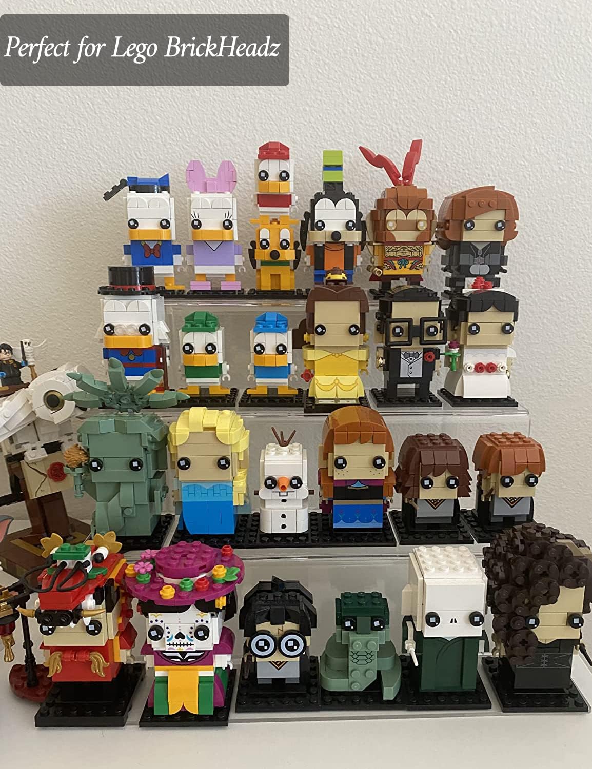 12‑inch Clear Acrylic 4‑Tier Display Stand with Removable Step