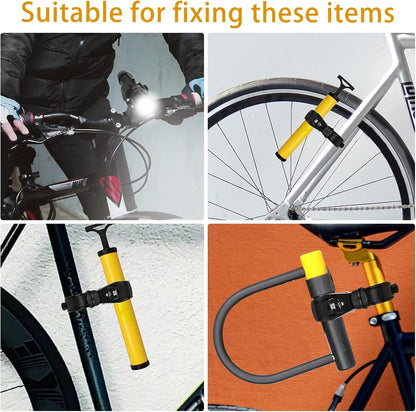 Universal 360° Rotating Bike Light Mount – Black, Fits 20-35mm Handlebars