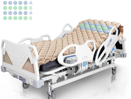 AIESI Doctor Mattress 130-Cell Air Therapy, 150kg Capacity, Quiet Compressor