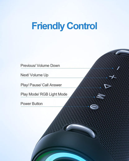 MIFA A90 60W Waterproof Bluetooth Speaker with LED Lights