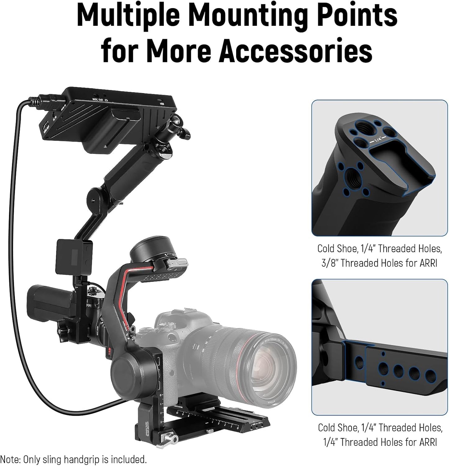 NEEWER Adjustable Sling Handle Grip for DJI Ronin Gimbals