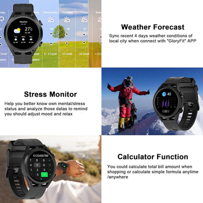 IOWODO R8Pro Waterproof Smartwatch with Call Answer, Music, 24 Sports