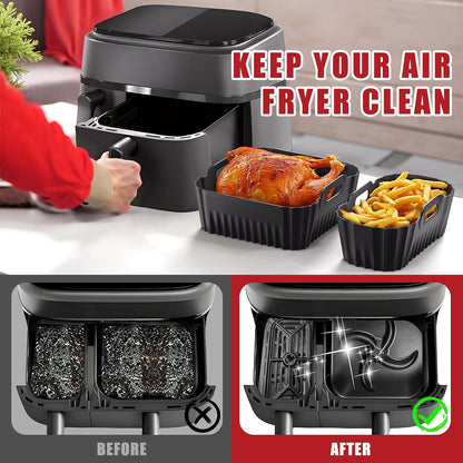 PETHREE Silicone Mould for Philips Airfryer Dual Basket 6L/3L