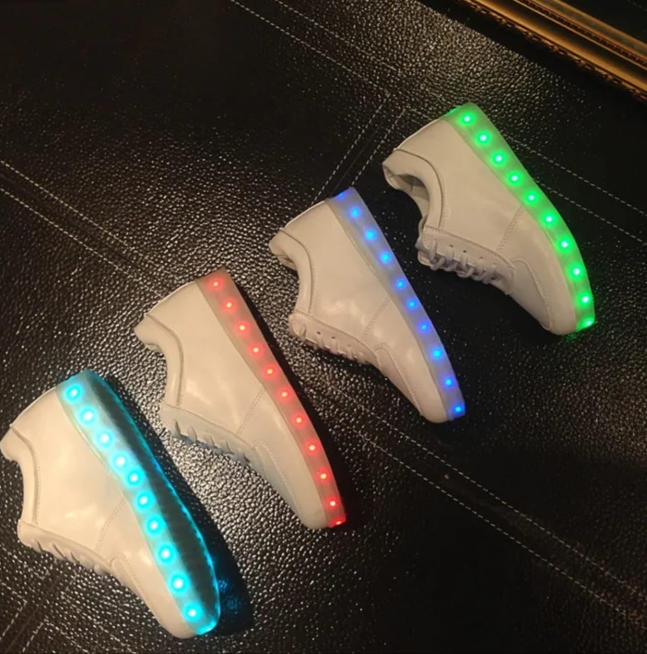 LED Light-Up Casual Shoes for Men – Vibrant Colors, USB Rechargeable