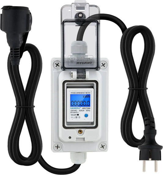 230V Mobile Digital Current Meter with LED Display & Reset - Gomix Brands Outlet