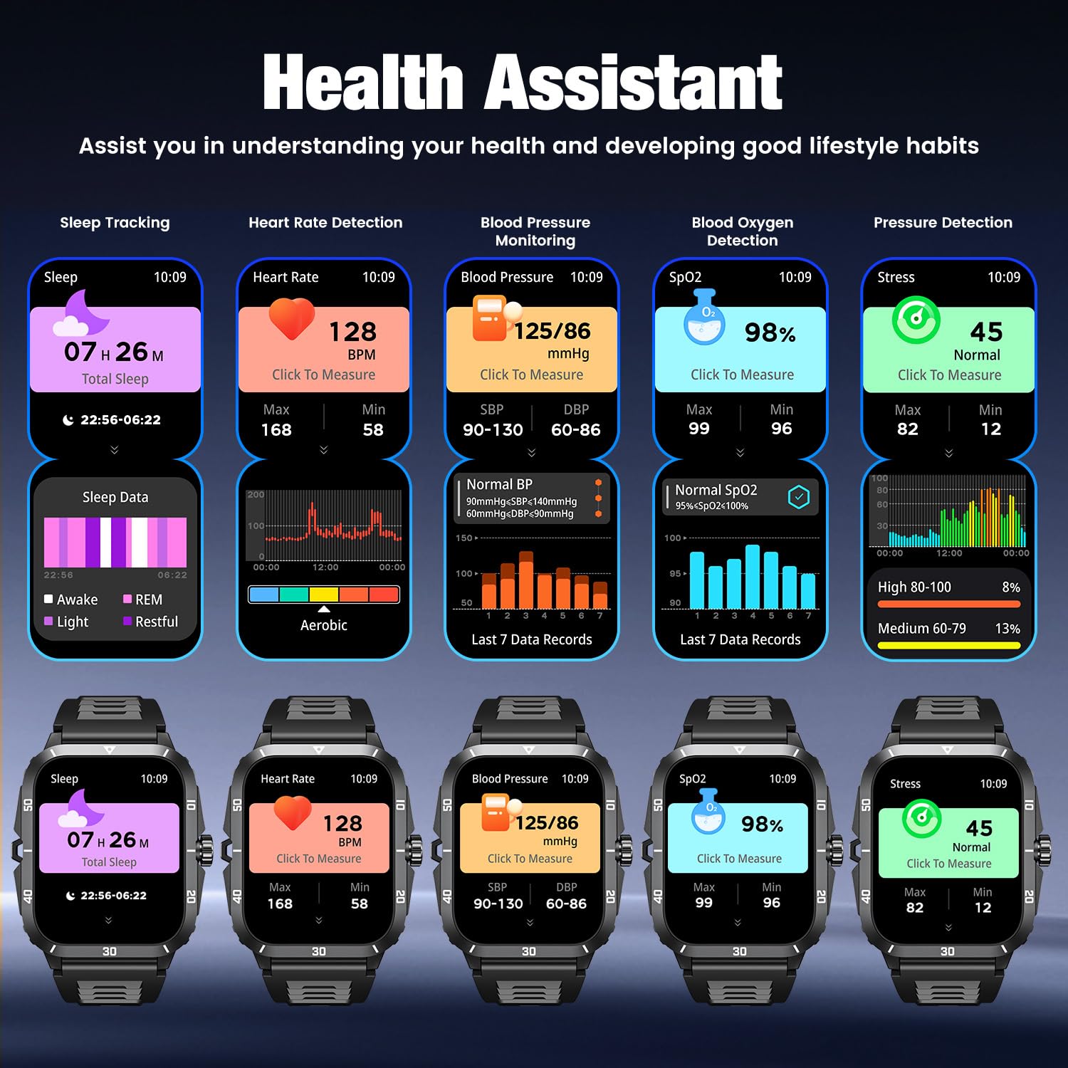 Men's 2.0" Full Touchscreen Smartwatch: Fitness Tracker, Call Function, Health Monitor