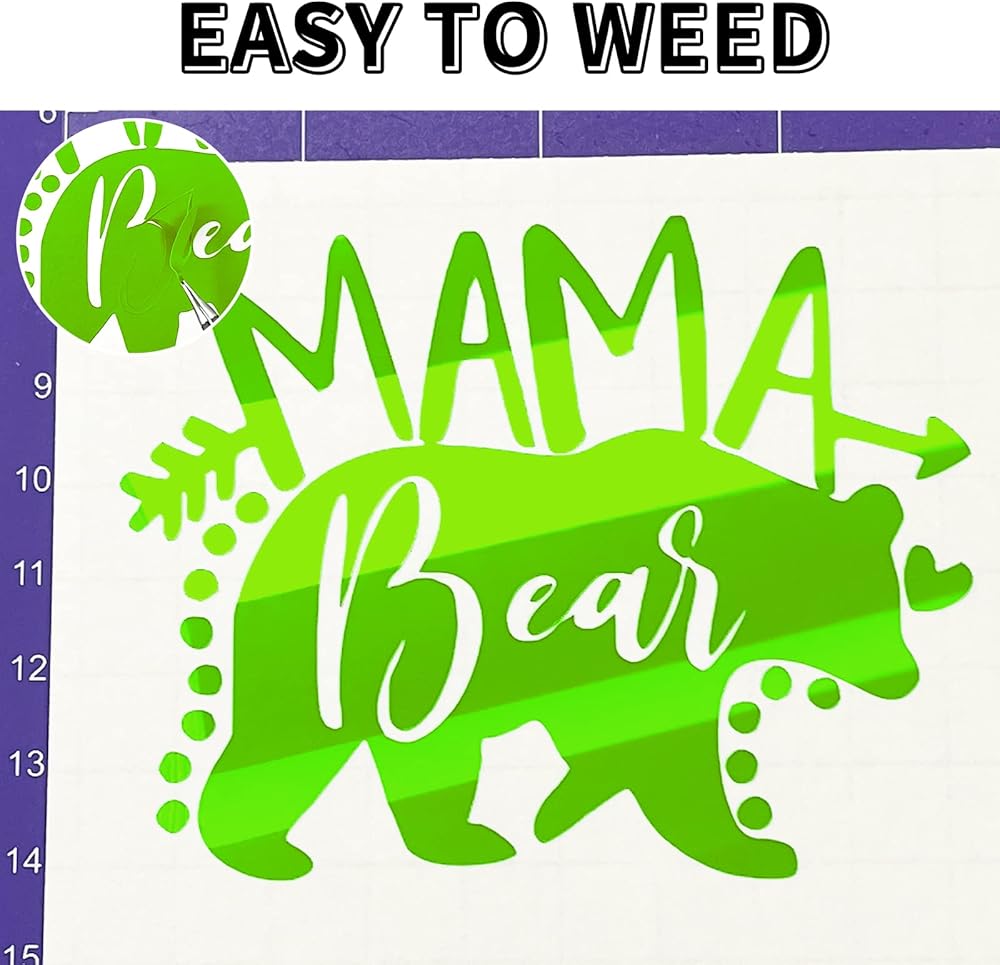 Cricut Lime Green Glossy Permanent Vinyl Roll 12x48