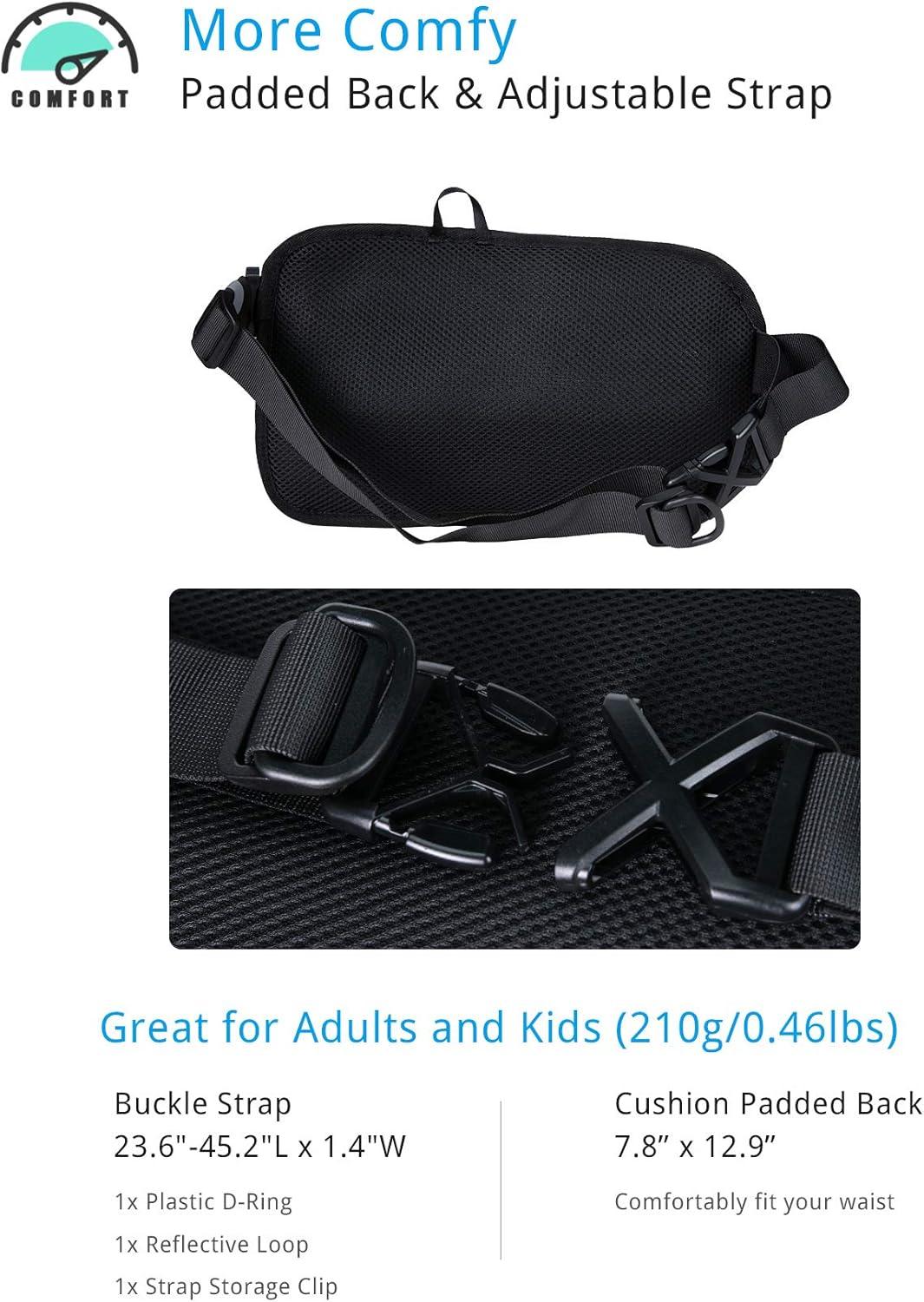 Gisdanchz Waterproof Hip Pack with Bottle Holder and Multiple Pockets - Gomix Brands Outlet