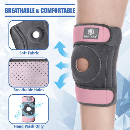 MAYKI Adjustable Breathable Knee Brace with Patella Gel Pad for Women - Gomix Brands Outlet